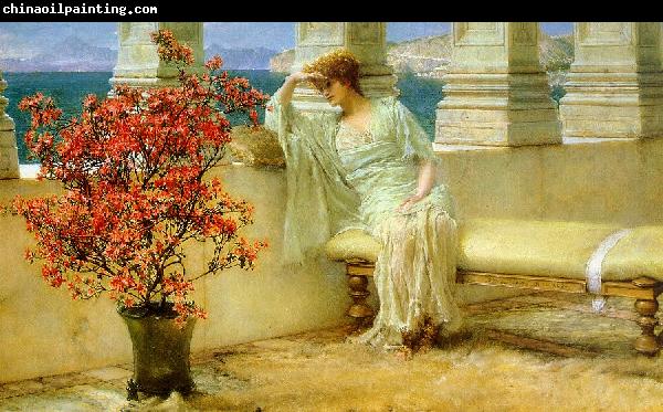 Alma Tadema Her Eyes are with Her Thoughts