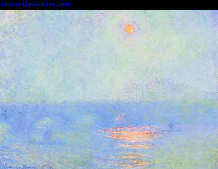 Claude Monet Waterloo Bridge, Effect of Sunlight in the Fog