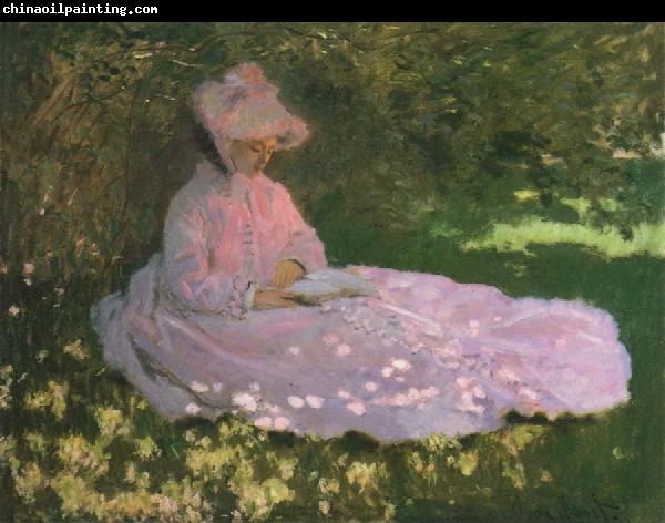 Claude Monet A Woman in a Garden,Spring time