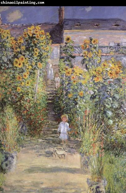 Claude Monet The Artist-s Garden at Veheuil