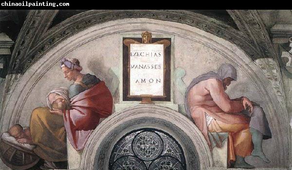 Michelangelo Buonarroti Hezekiah - Manasseh