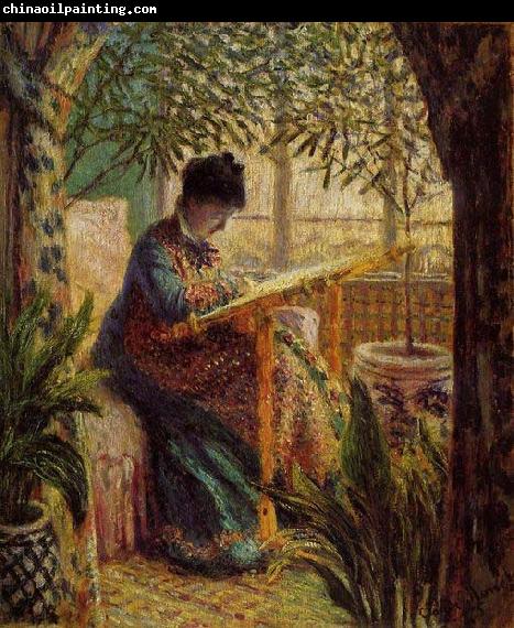 Claude Monet Camille Monet at Work