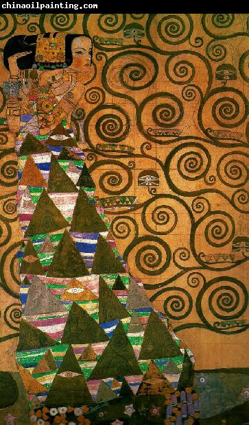Gustav Klimt kartong for frisen i stoclet- palatset