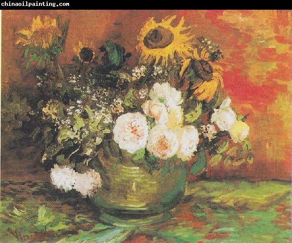 Vincent Van Gogh Bowl with Sunflowers