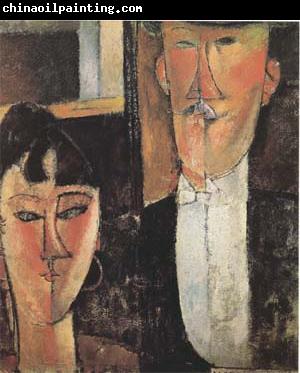 Amedeo Modigliani Bride and Groom  (mk09)