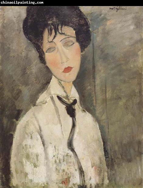 Amedeo Modigliani Femme a la cravate noire (mk38)