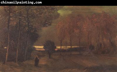 Vincent Van Gogh Autumn Landscape at Dusk (nn04)